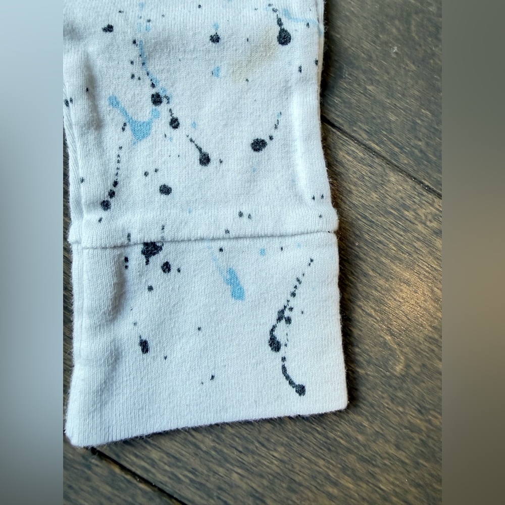 Cream & Blue Splatter-Print Kids Set - Picture 11 of 12
